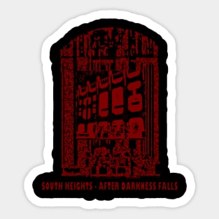 South Heights After Dark (High Definition, Color). Sticker